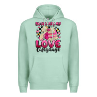 Seafoam books are my love language Premium Hoodie - MaliasSmallBusiness