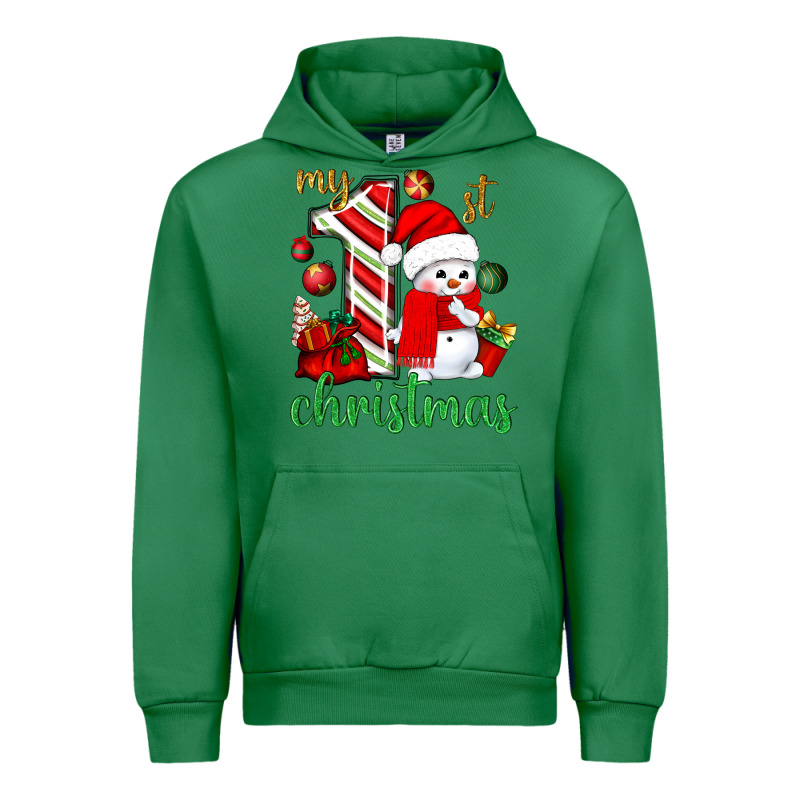My 1 St Christmas With Cute Snowman Bbs Urban Hoodie by BundleAndBundleShop | Teevron