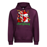 Mauve Wine my 1 st christmas with cute snowman bbs Urban Hoodie - BundleAndBundleShop