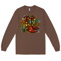 Chestnut christmas cowboy boots Long Sleeve Tee - RanaPortraitStore