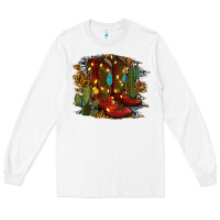 White christmas cowboy boots Long Sleeve Tee - RanaPortraitStore