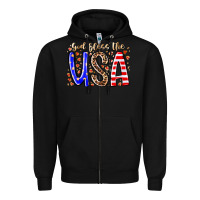 Black god bless the usa Zipper Hoodie - RacoonDesign