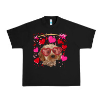 Black Valentine's day cockapoo Urban Heavy Tee - RanaPortraitStore