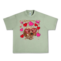 Oil Green Valentine's day cockapoo Urban Heavy Tee - RanaPortraitStore
