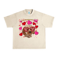 Sandshell Valentine's day cockapoo Urban Heavy Tee - RanaPortraitStore
