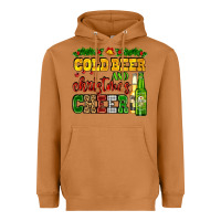 Meerkat cold beer and christmas cheer with beer bottles Heavyweight Hoodie - AdoDesignShop