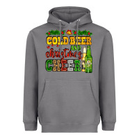 Storm cold beer and christmas cheer with beer bottles Heavyweight Hoodie - AdoDesignShop