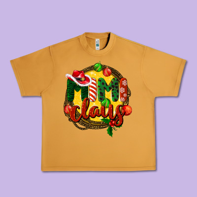 Mimi Claus Christmas Urban Heavy Tee Designed By Barkaloodesign