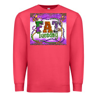 Cardinal fat tuesday fleur de lis and mardi gras beads Premium Sweatshirt - Artiststas