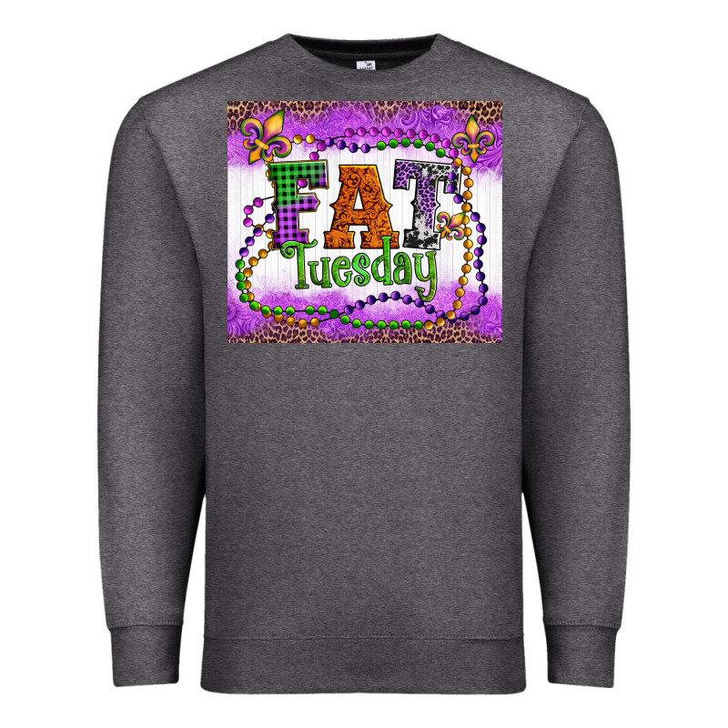 Fat Tuesday Fleur De Lis And Mardi Gras Beads Premium Sweatshirt by Artiststas | Teevron
