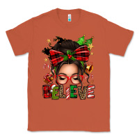 Copper christmas believe afro messy bun Classic Tee - texasbilliewilder