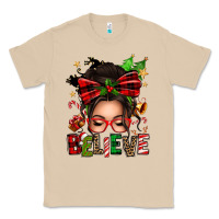 Mushroom christmas believe afro messy bun Classic Tee - texasbilliewilder