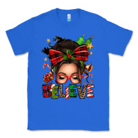True Royal christmas believe afro messy bun Classic Tee - texasbilliewilder