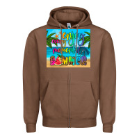 Chestnut enjoy every moment of summer Zipper Hoodie - HRA Design Shop