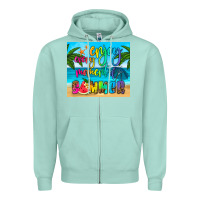 Seafoam enjoy every moment of summer Zipper Hoodie - HRA Design Shop