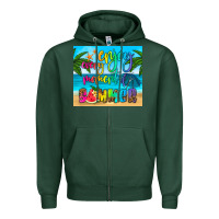 Sports Green enjoy every moment of summer Zipper Hoodie - HRA Design Shop