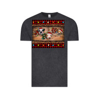 Vintage Black hohoho christmas cows Vintage Tee - RanaPortraitStore
