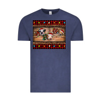Vintage Denim hohoho christmas cows Vintage Tee - RanaPortraitStore