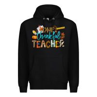 Black One thankful Teacher Premium Hoodie - NancyCooperArtShop