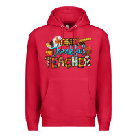 Cardinal One thankful Teacher Premium Hoodie - NancyCooperArtShop