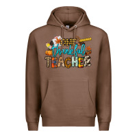 Chestnut One thankful Teacher Premium Hoodie - NancyCooperArtShop