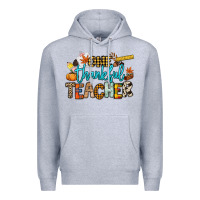 Heather Grey One thankful Teacher Premium Hoodie - NancyCooperArtShop