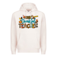 Pale Pink One thankful Teacher Premium Hoodie - NancyCooperArtShop