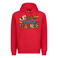 Red One thankful Teacher Premium Hoodie - NancyCooperArtShop