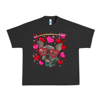 Pigment Black Valentine's day french bulldog puppy Urban Heavy Tee - RanaPortraitStore