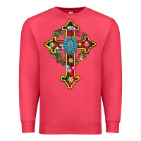 Cardinal christmas cross Premium Sweatshirt - AdoDesignShop
