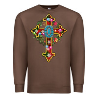 Chestnut christmas cross Premium Sweatshirt - AdoDesignShop