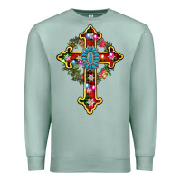 Seafoam christmas cross Premium Sweatshirt - AdoDesignShop