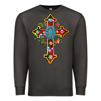 Smoke christmas cross Premium Sweatshirt - AdoDesignShop