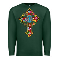 Sports Green christmas cross Premium Sweatshirt - AdoDesignShop