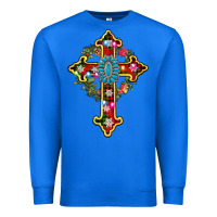 True Royal christmas cross Premium Sweatshirt - AdoDesignShop