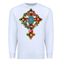 White christmas cross Premium Sweatshirt - AdoDesignShop