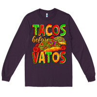 Plum tacos before vatos Long Sleeve Tee - Zillion Design Studio