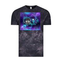 Cloud Black for the love of the wolves Vintage Tee - RanaPortraitStore