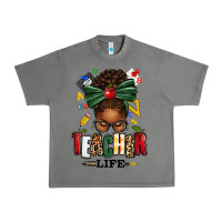 Tornado teacher life afro messy bun Urban Heavy Tee - texasbilliewilder
