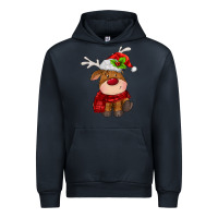 Navy christmas baby deer Urban Hoodie - MaliasSmallBusiness