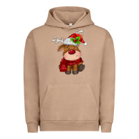 Pigment Burro christmas baby deer Urban Hoodie - MaliasSmallBusiness