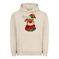 Pigment French Oak christmas baby deer Urban Hoodie - MaliasSmallBusiness