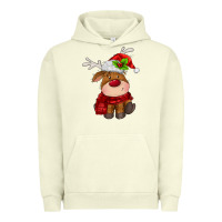 Pigment Pistachio christmas baby deer Urban Hoodie - MaliasSmallBusiness