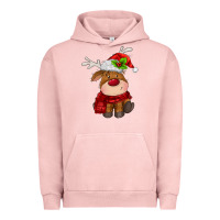Pigment Salmon christmas baby deer Urban Hoodie - MaliasSmallBusiness