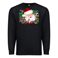 Black believe santa Premium Sweatshirt - AdoDesignShop
