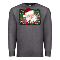 Charcoal Heather believe santa Premium Sweatshirt - AdoDesignShop