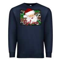 Navy believe santa Premium Sweatshirt - AdoDesignShop