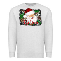 Oatmeal Heather believe santa Premium Sweatshirt - AdoDesignShop