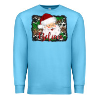 Ocean Blue believe santa Premium Sweatshirt - AdoDesignShop