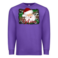 Purple believe santa Premium Sweatshirt - AdoDesignShop